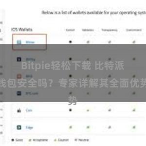 Bitpie轻松下载 比特派钱包安全吗？专家详解其全面优势