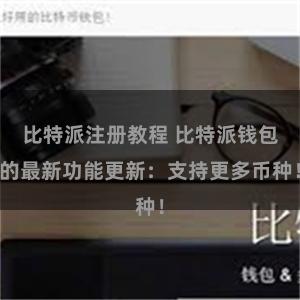 比特派注册教程 比特派钱包的最新功能更新：支持更多币种！