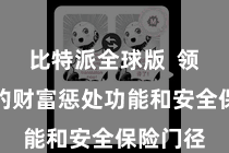 比特派全球版  领有纷乱的财富惩处功能和安全保险门径